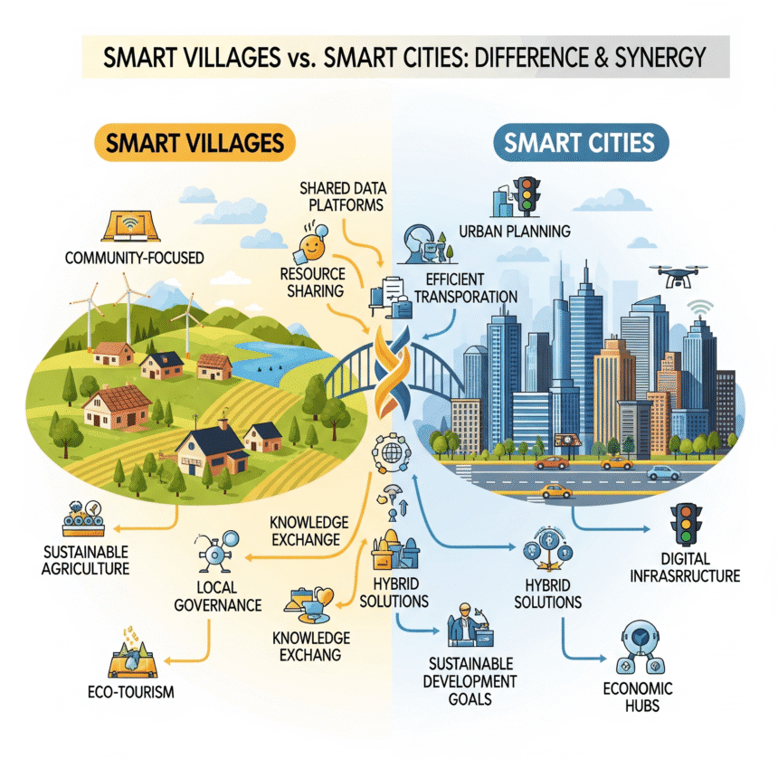 Smart Villages vs Smart Cities – फर्क और तालमेल