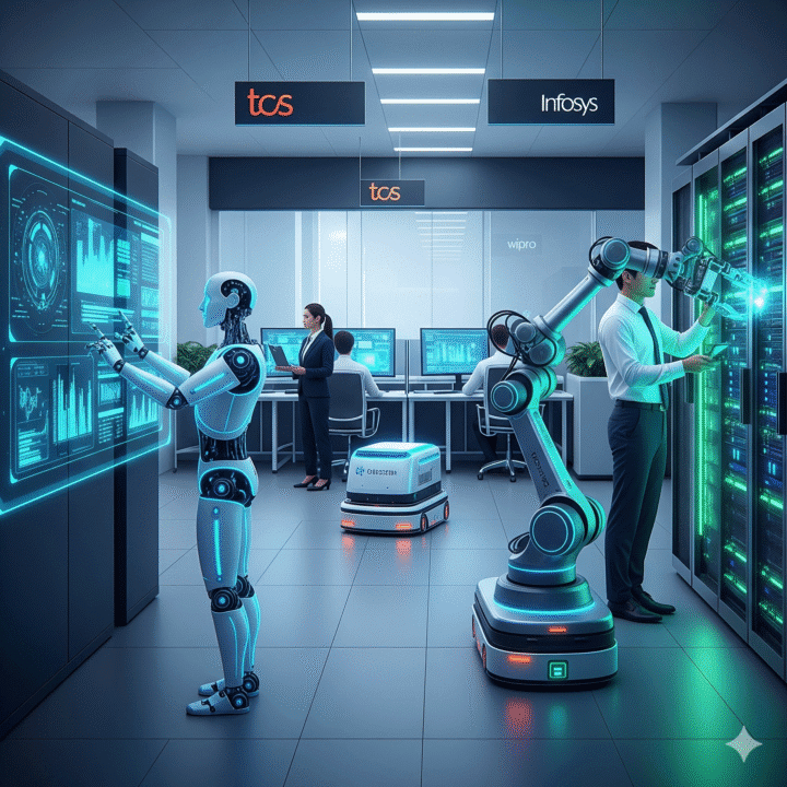 How Indian IT Giants (TCS, Infosys, Wipro) are Using Robotics