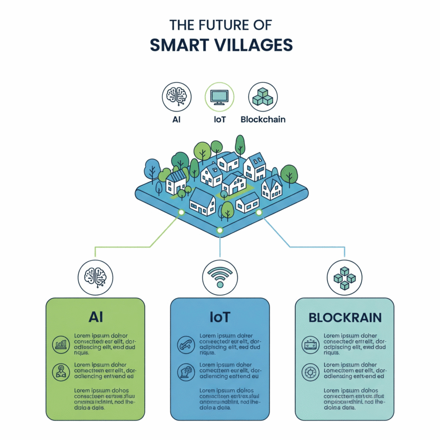 Smart Villages में AI, IoT और Blockchain का भविष्य