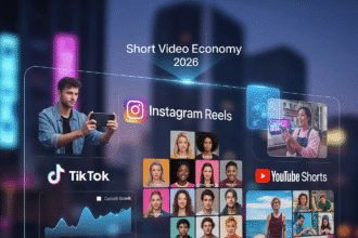 Short Video Economy 2026 – TikTok, Insta और YouTube Shorts ट्रेंड्स
