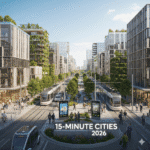 15-Minute Cities 2026 – पैदल दूरी पर सुविधाएँ, स्मार्ट अर्बन डेवलपमेंट