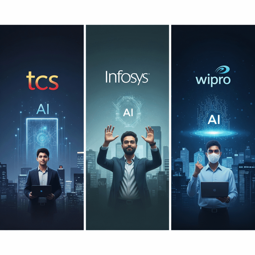 AI Transformation in Indian IT Giants – TCS, Infosys, Wipro