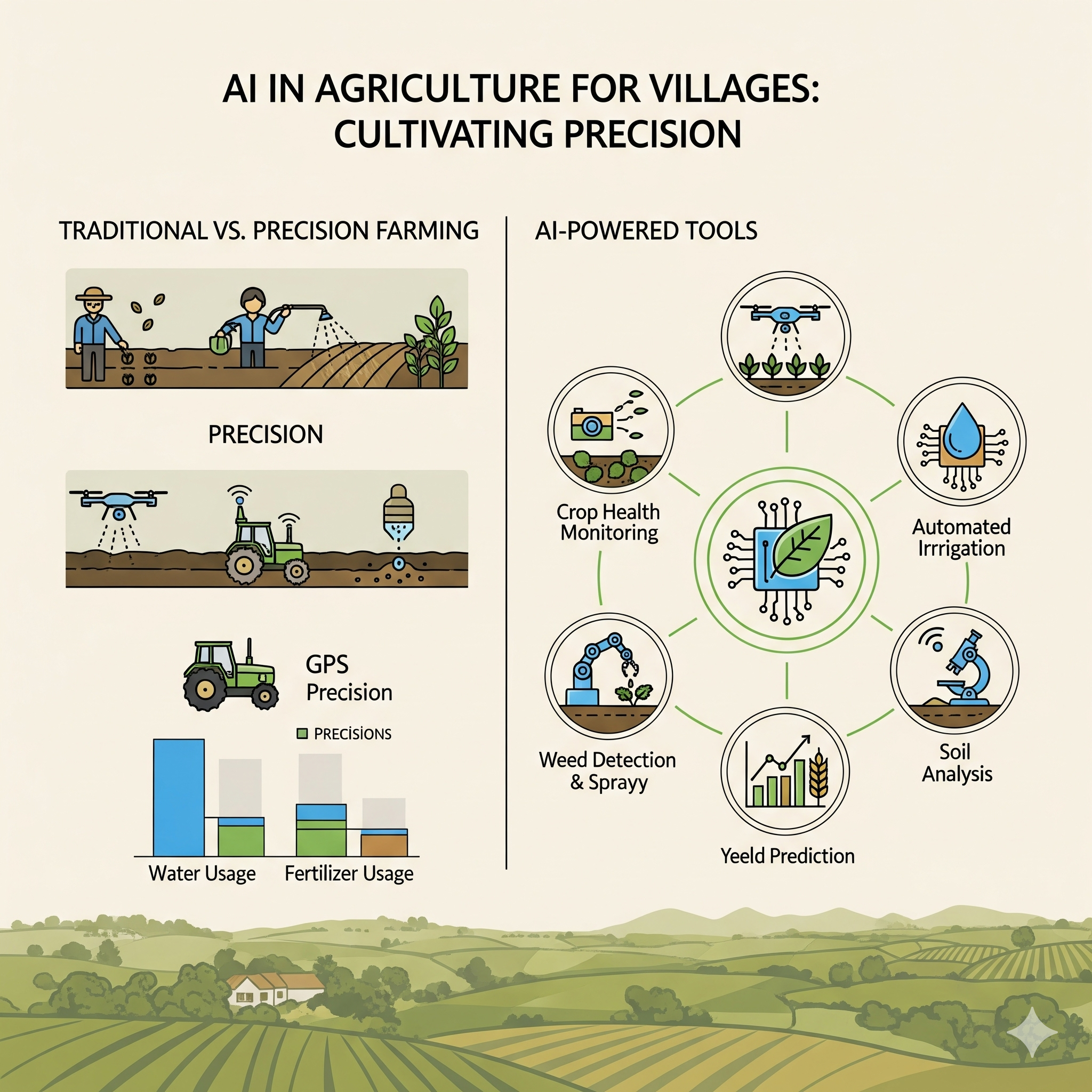 Precision Farming और AI in Agriculture for Villages