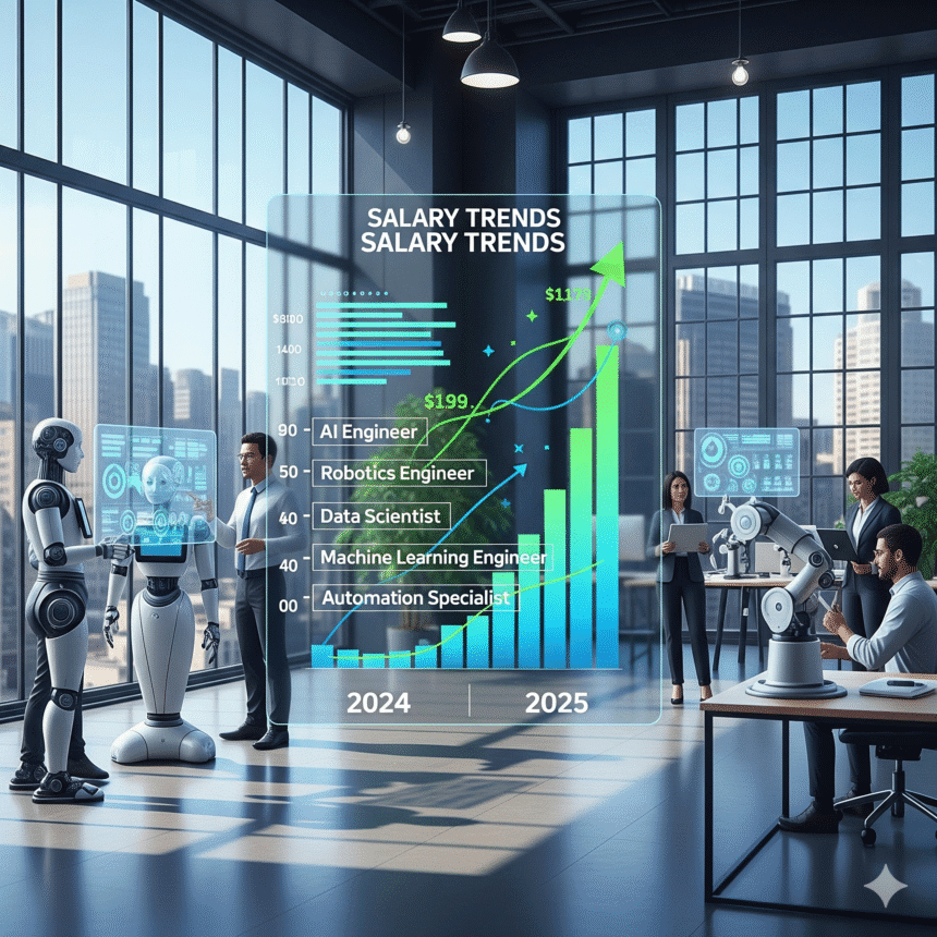 AI और Robotics Jobs में Salary Trends 2025