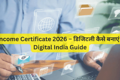 Income Certificate 2026 – डिजिटली कैसे बनाएं | Digital India Guide