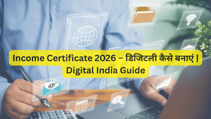 Income Certificate 2026 – डिजिटली कैसे बनाएं | Digital India Guide