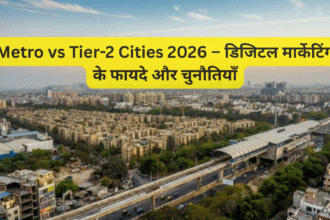 Metro vs Tier-2 Cities 2026 – डिजिटल मार्केटिंग के फायदे और चुनौतियाँ