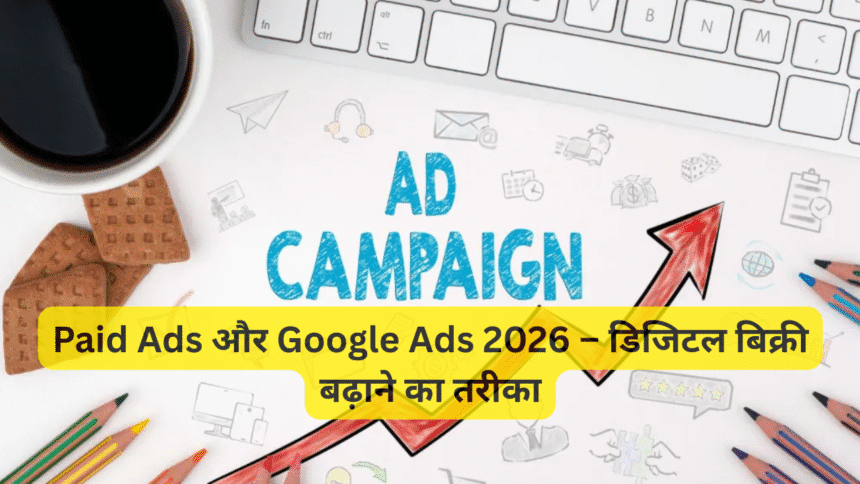 Paid Ads और Google Ads 2026 – डिजिटल बिक्री बढ़ाने का तरीका