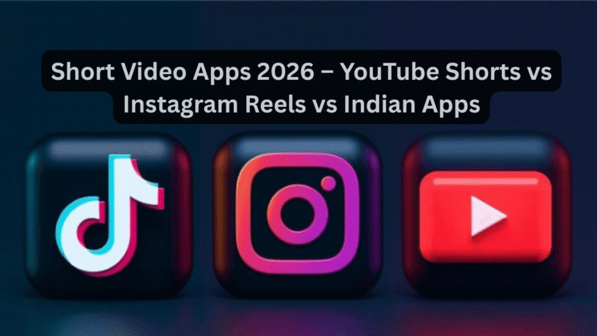Short Video Apps 2026 – YouTube Shorts vs Instagram Reels vs Indian Apps