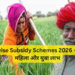 State-wise Subsidy Schemes 2026 – किसान, महिला और युवा लाभ