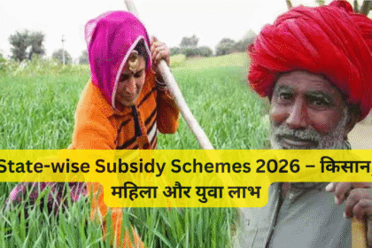 State-wise Subsidy Schemes 2026 – किसान, महिला और युवा लाभ