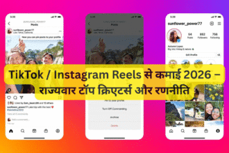 TikTok / Instagram Reels से कमाई 2026 – राज्यवार टॉप क्रिएटर्स और रणनीति