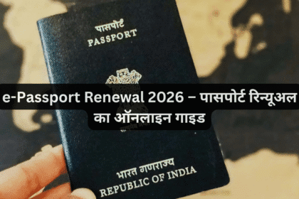 e-Passport Renewal 2026 – पासपोर्ट रिन्यूअल का ऑनलाइन गाइड