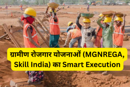 ग्रामीण रोजगार योजनाओं (MGNREGA, Skill India) का Smart Execution