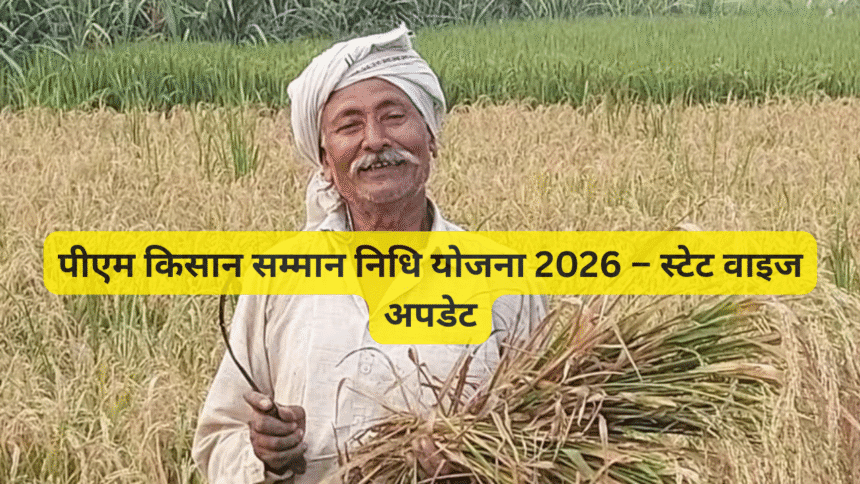 पीएम किसान सम्मान निधि योजना 2026 – स्टेट वाइज अपडेट