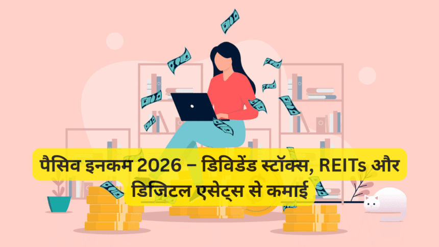 पैसिव इनकम 2026 – डिविडेंड स्टॉक्स, REITs और डिजिटल एसेट्स से कमाई