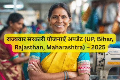 राज्यवार सरकारी योजनाएँ अपडेट (UP, Bihar, Rajasthan, Maharashtra) – 2025