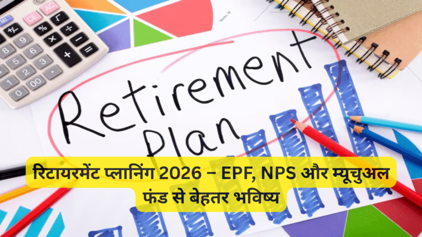 रिटायरमेंट प्लानिंग 2026 – EPF, NPS और म्यूचुअल फंड से बेहतर भविष्य
