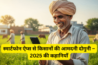 स्मार्टफोन ऐप्स से किसानों की आमदनी दोगुनी – 2025 की कहानियाँ