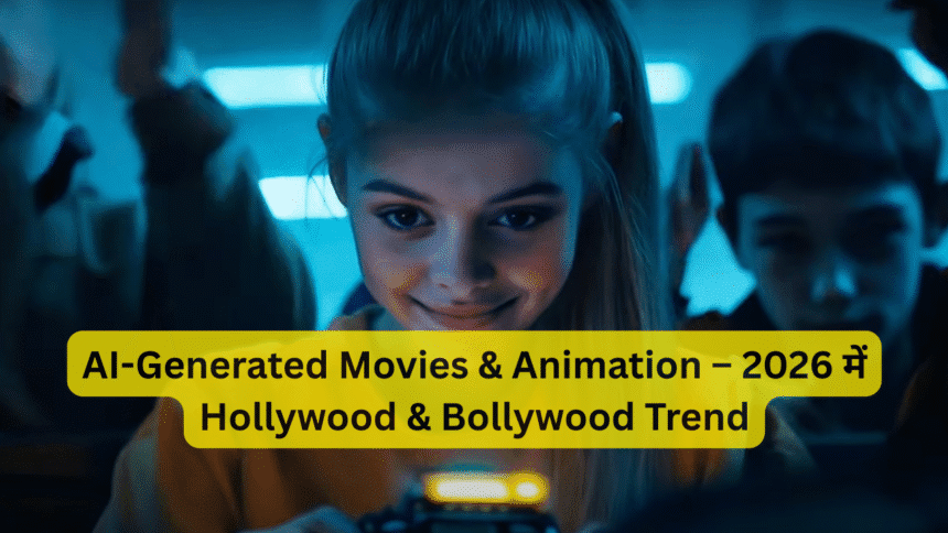 AI-Generated Movies & Animation – 2026 में Hollywood & Bollywood Trend