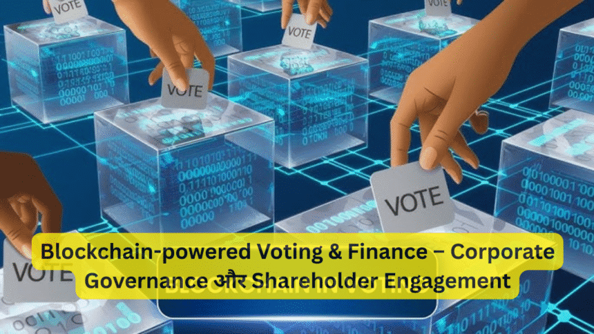 Blockchain-powered Voting & Finance – Corporate Governance और Shareholder Engagement
