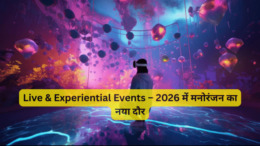 Live & Experiential Events – 2026 में मनोरंजन का नया दौर