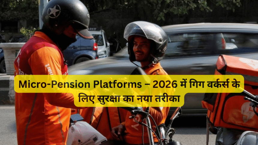 Micro-Pension Platforms – 2026 में गिग वर्कर्स के लिए सुरक्षा का नया तरीका