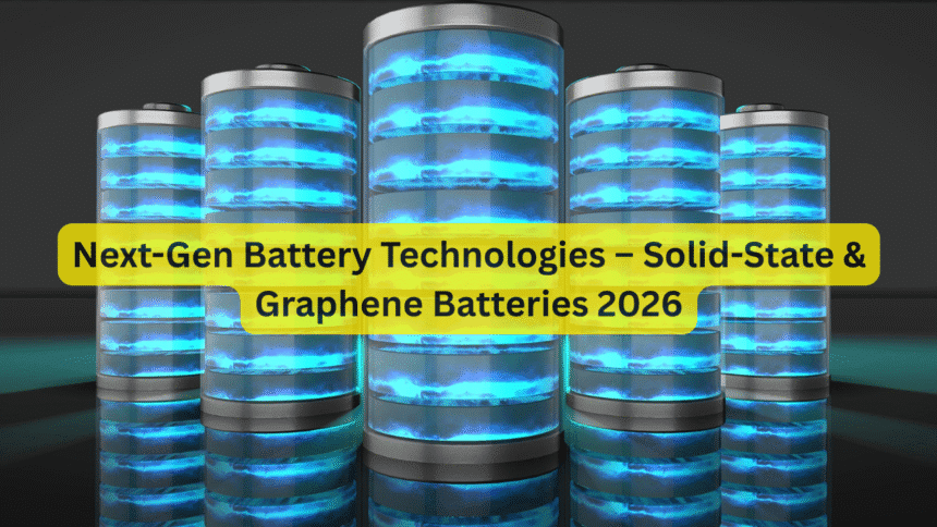 Next-Gen Battery Technologies – Solid-State & Graphene Batteries 2026