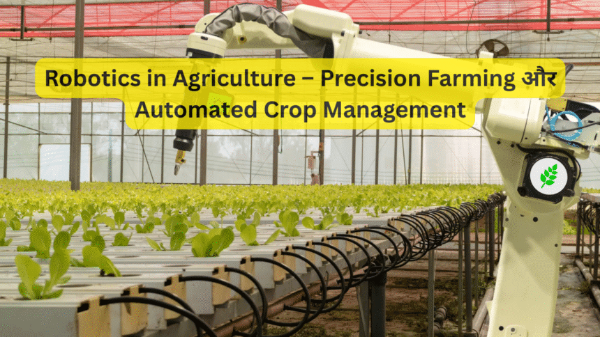 Robotics in Agriculture – Precision Farming और Automated Crop Management