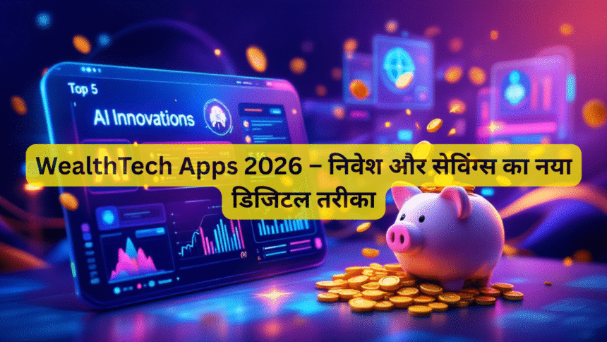 WealthTech Apps 2026 – निवेश और सेविंग्स का नया डिजिटल तरीका