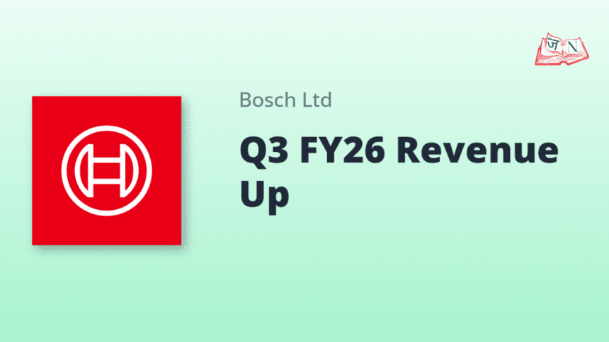 Bosch India Q3 FY26: ऑटो डिमांड के दम पर मुनाफा