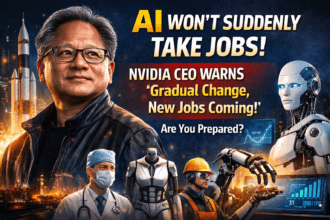 AI Jobs Future: Nvidia CEO Jensen Huang बोले – अचानक नौकरियां नहीं जाएंगी, लेकिन बदलाव तय