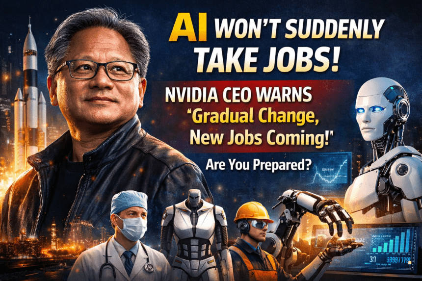 AI Jobs Future: Nvidia CEO Jensen Huang बोले – अचानक नौकरियां नहीं जाएंगी, लेकिन बदलाव तय