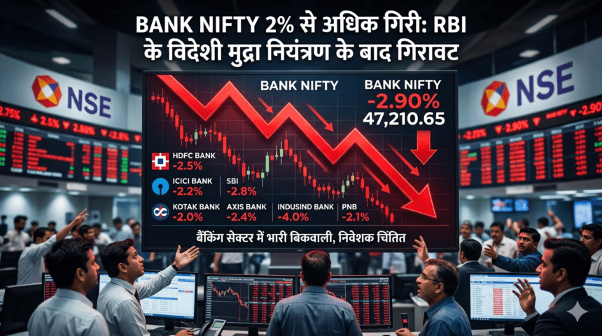 Bank Nifty २% से अधिक गिरी