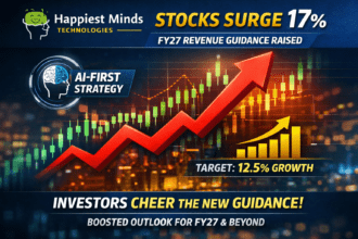 Happiest Minds शेयर 17% ऊपर, FY27 राजस्व वृद्धि का मार्गदर्शन बढ़ाया