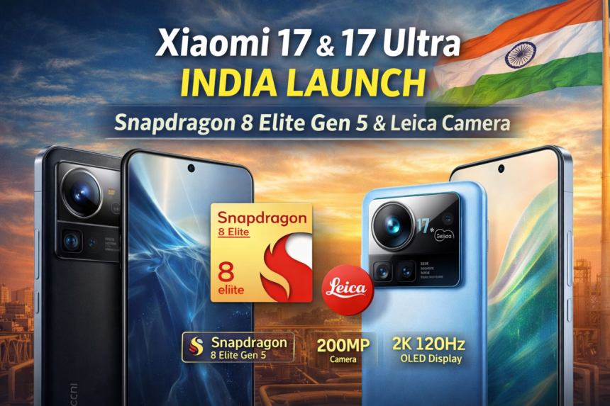 Xiaomi 17 और Xiaomi 17 Ultra भारत में लॉन्च: Snapdragon 8 Elite Gen 5 और Leica कैमरा के साथ प्रीमियम स्मार्टफोन
