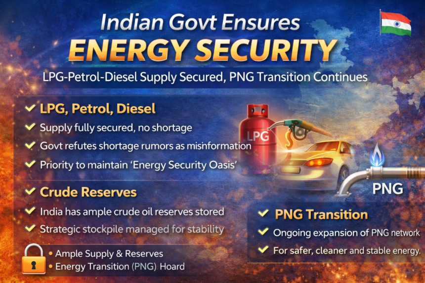 सरकार ने बचाई ईंधन सुरक्षा — LPG‑Petrol‑Diesel सप्लाई सुरक्षित