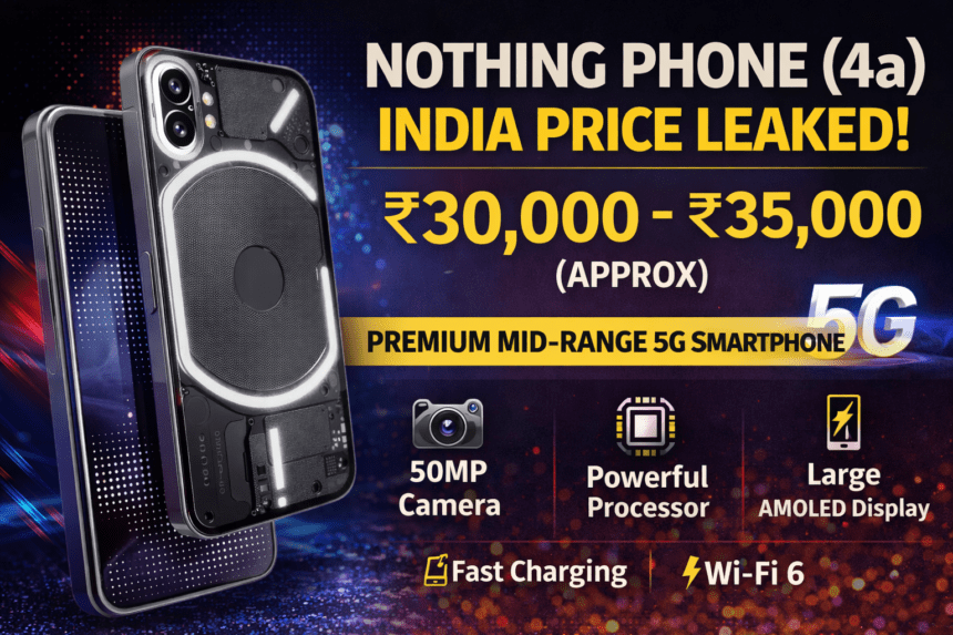 Nothing Phone 4a Series India Price Leak