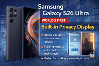 Samsung Galaxy S26 Ultra: दुनिया का पहली Built‑in Privacy Display वाला स्मार्टफोन — पूरी जानकारी