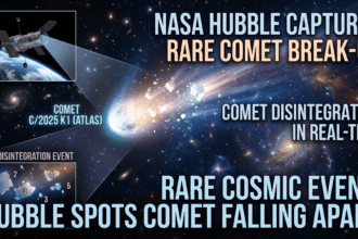 NASA का Hubble Telescope ने देखा कॉमेट का टूटना – C/2025 K1 ATLAS हुआ बिखर