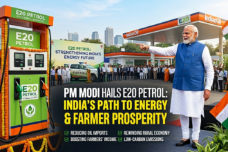 PM Modi ने E20 पेट्रोल की सराहना की: भारत का तेल संकट और किसानों के लिए फायदे