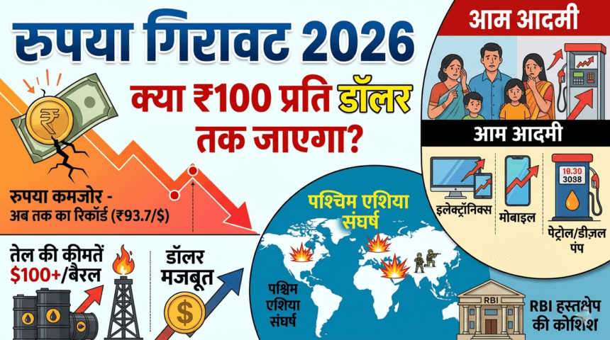रुपया गिरावट 2026
