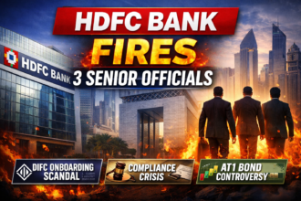 HDFC बैंक ने तीन वरिष्ठ अधिकारियों को बर्खास्त किया