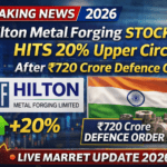Hilton Metal Forging STOCK HITS 20% Upper Circuit