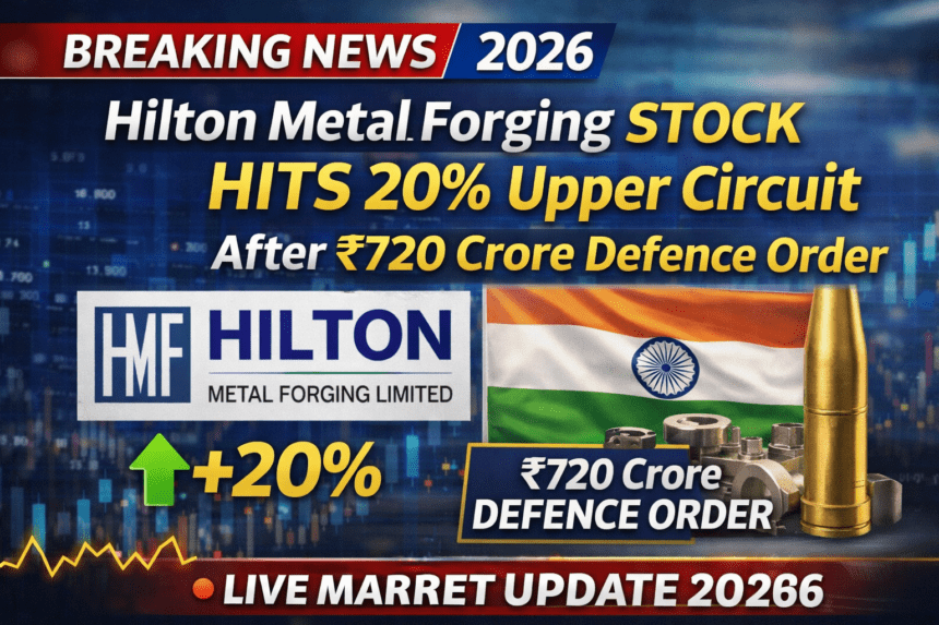 Hilton Metal Forging STOCK HITS 20% Upper Circuit