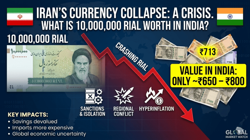 Iran की मुद्रा में भारी गिरावट: 1 करोड़ Rial भारत में कितने रुपये के बराबर? पूरा सच और असर