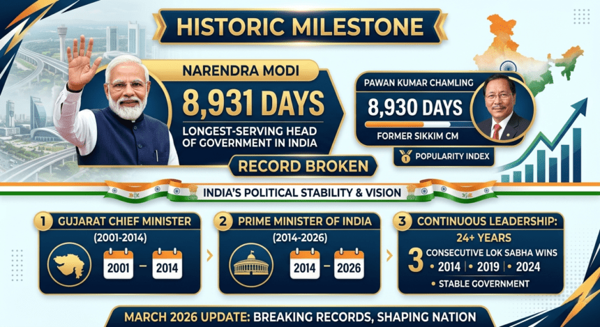PM Narendra Modi 8,931 Days Milestone: भारत के सबसे लंबे समय तक सेवा देने वाले Head of Government बने