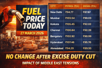 ⛽ Petrol-Diesel Price Today (27 March 2026): Excise Duty कट के बाद भी नहीं बदले दाम, जानें आपके शहर का रेट