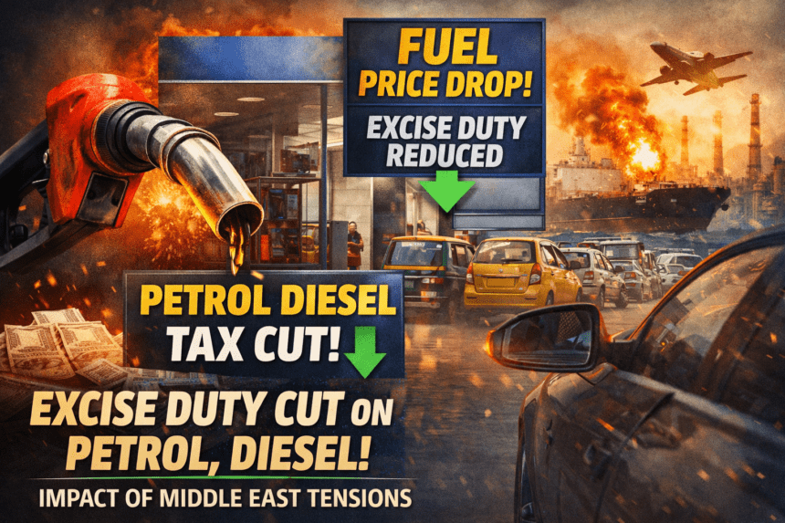 सरकार का बड़ा फैसला: पेट्रोल-डीजल पर Excise Duty में कटौती