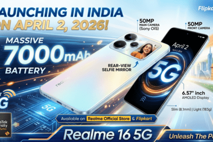 Realme 16 5G भारत लॉन्च: 7000 mAh बैटरी और Selfie Mirror के साथ